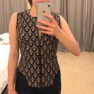 Robert Rodriguez paisley zip up vest